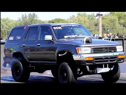 1000hp 2JZ swapped Toyota 4Runner on the dragstrip