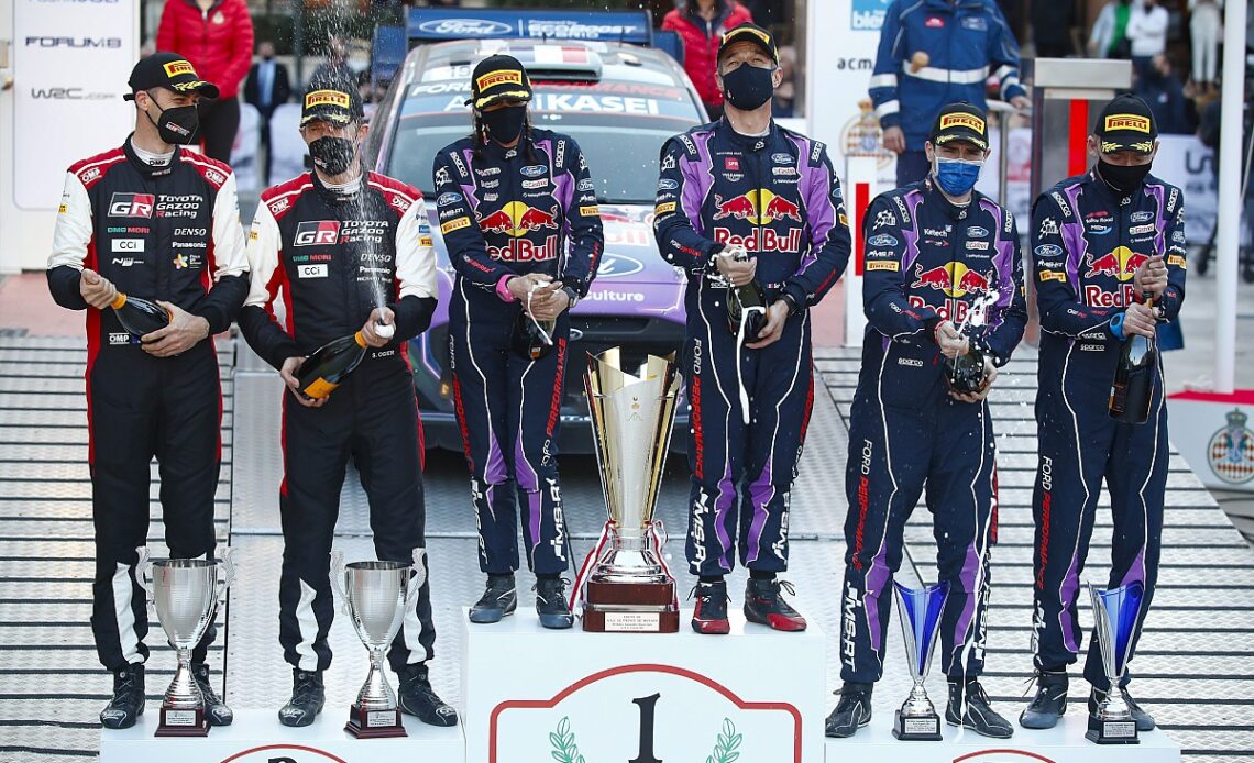 A "bit surreal" to share Monte WRC podium with Ogier and Loeb