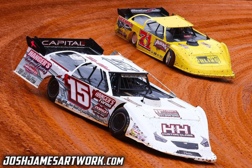 Christian Hanger & Pierce McCarter at 411 Motor Speedway’s Hangover Race - Josh James Artwork