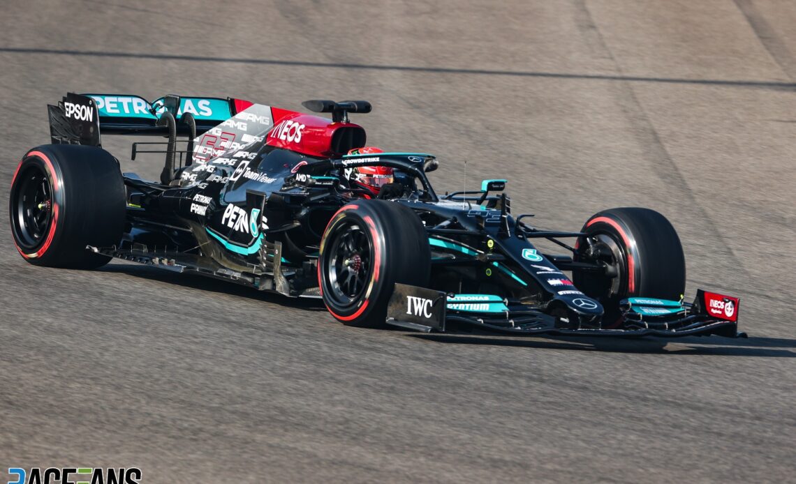 George Russell, Mercedes, Yas Marina, 2021