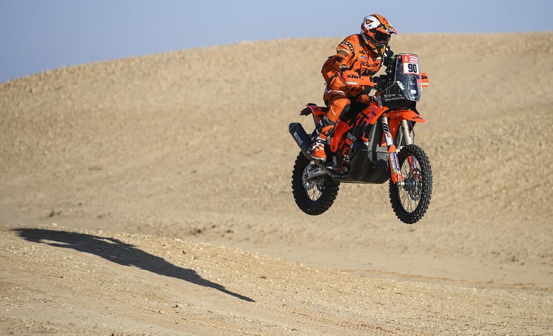MotoGP winner Petrucci "crying like a baby" after historic Dakar Rally stage win