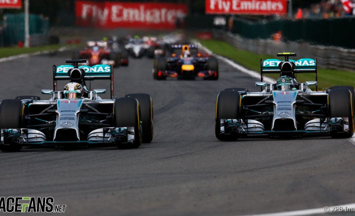 Lewis Hamilton, Nico Rosberg, Mercedes, Spa-Francorchamps, 2014