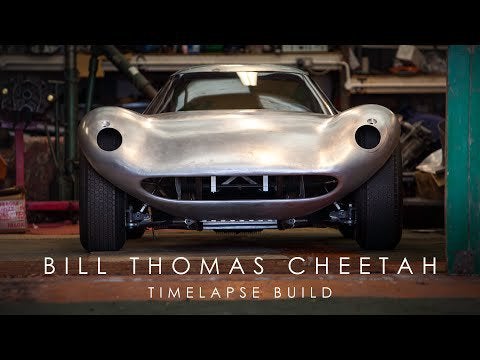 bill thomas cheetah time lapse build from a skeleton roll cage to a fully built car.