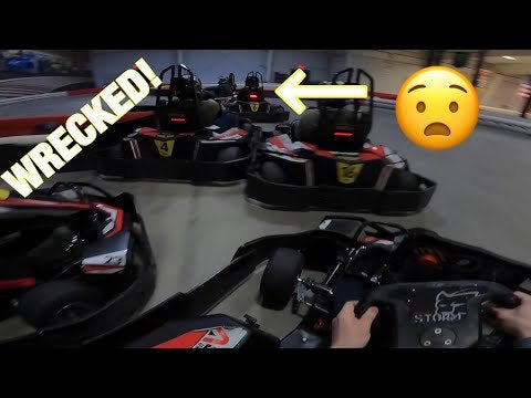 Always a fun time to go to a rental kart track!