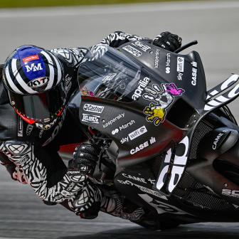 Aprilia secure 1-2 on Day 1 at the Sepang Test