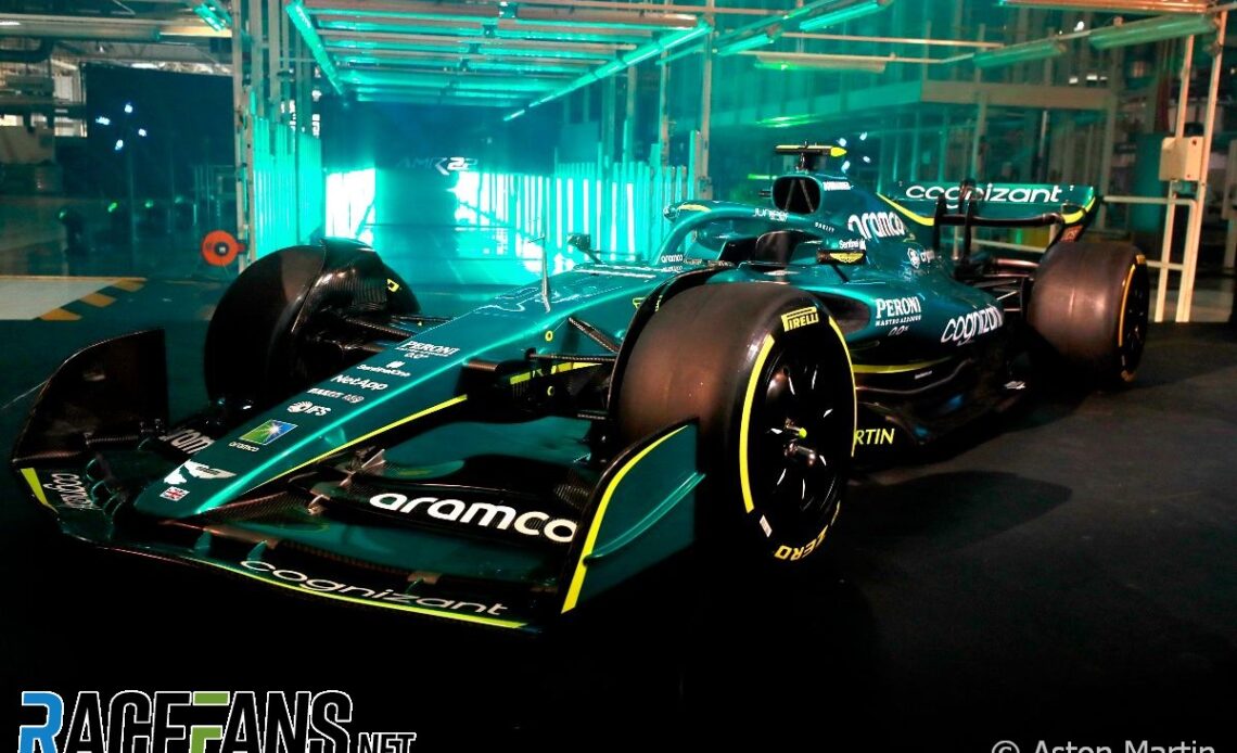 Aston Martin reveals its new F1 car for 2022 · RaceFans