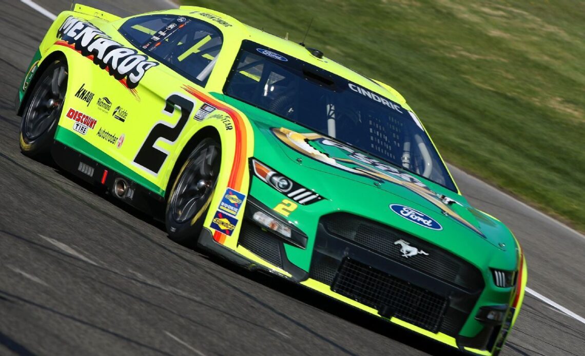 Daytona champion Austin Cindric gets first NASCAR Cup series pole during wild session at Fontana