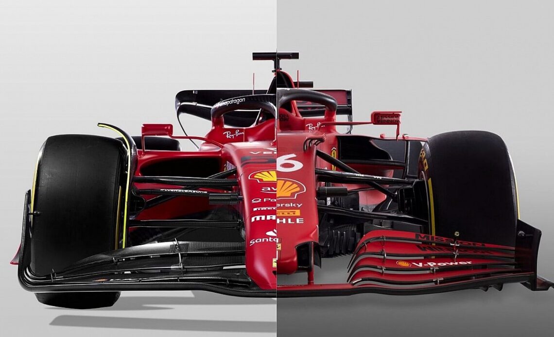 F1 2022 Ferrari F1-75 vs SF21