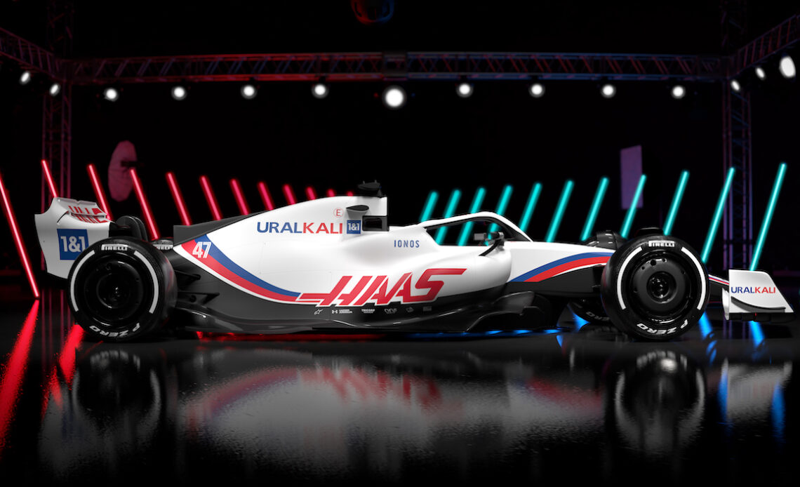 Haas F1 Team reveals VF-22 car