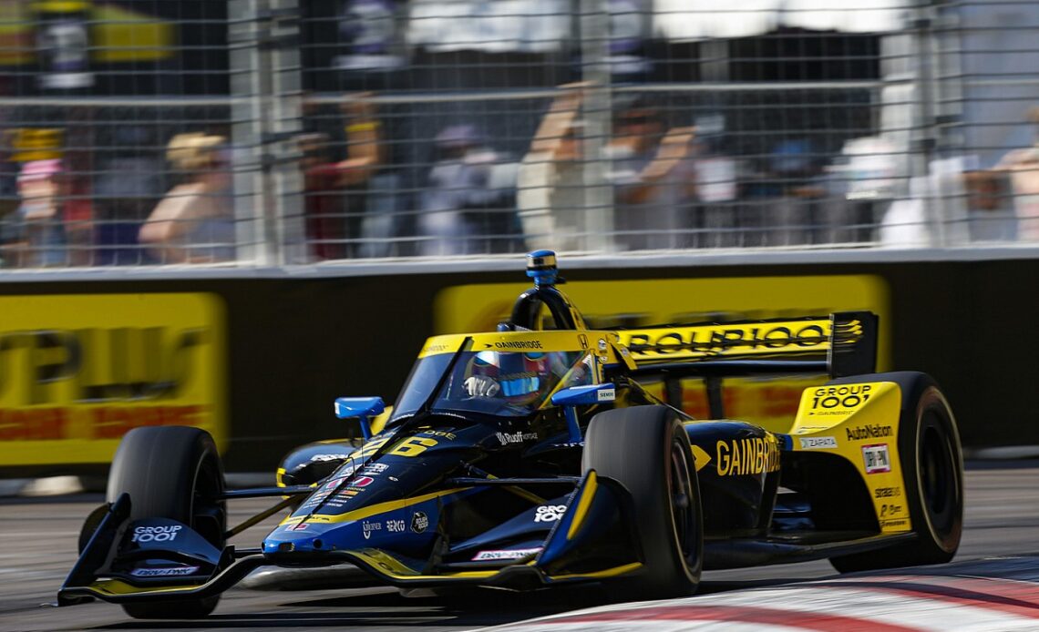 Herta tops warm-up, Newgarden improves