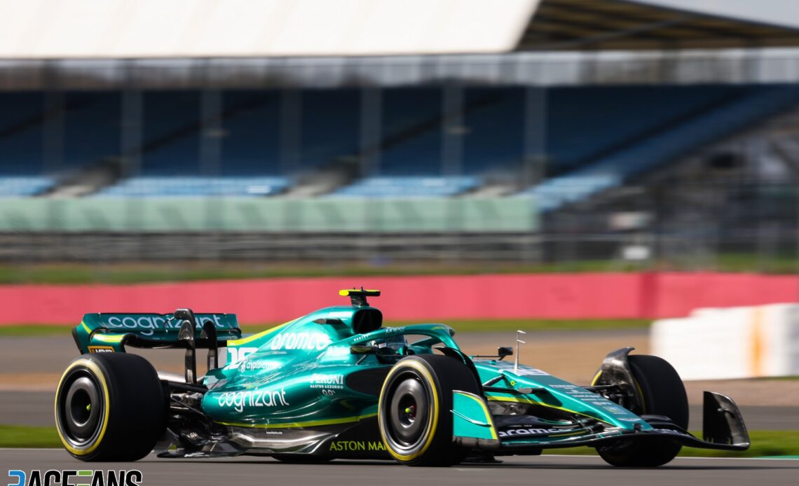 Lance Stroll, Aston Martin, Silverstone, 2022