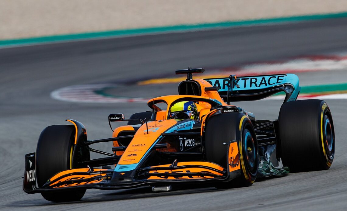 Norris puts McLaren on top on first day