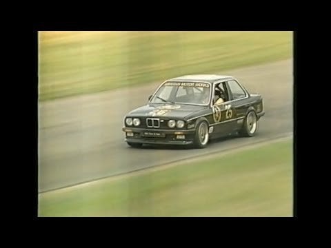 The JPS BMW 325i Group A racing at Surfers Paradise, Australia 1986.