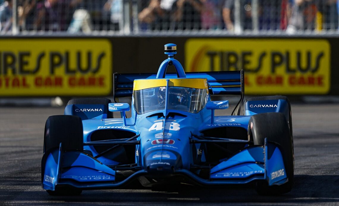 "A matter of time" for Johnson to achieve top fives in IndyCar