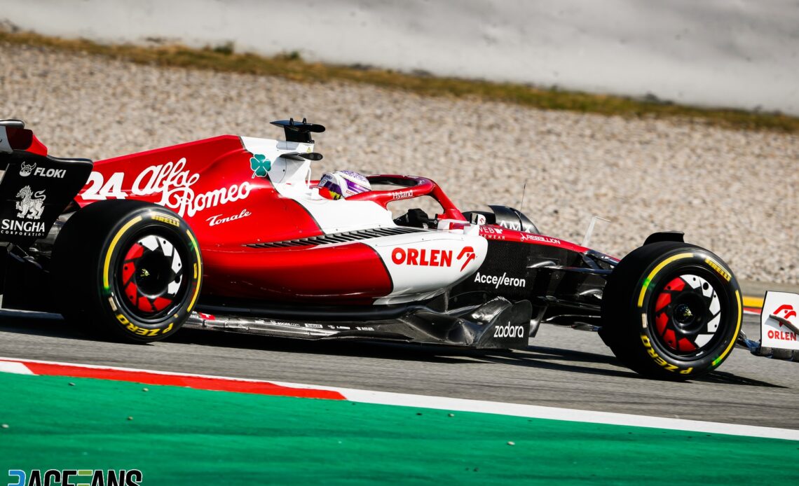 Guanyu Zhou, Alfa Romeo, Circuit de Catalunya, 2022