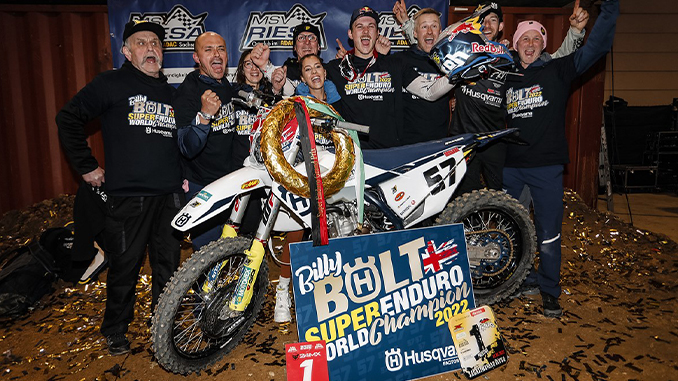 Billy Bolt Crowned 2022 SuperEnduro World Champion