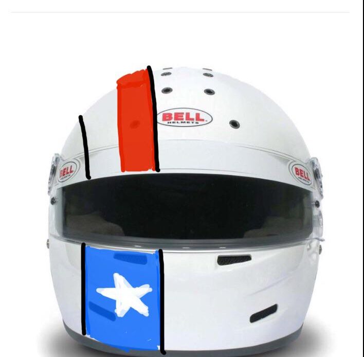 I have my first ever helmet in order, and I have a very simple design in mind for it. How much do you think it would cost to wrap this little Texas flag strip on the helmet?