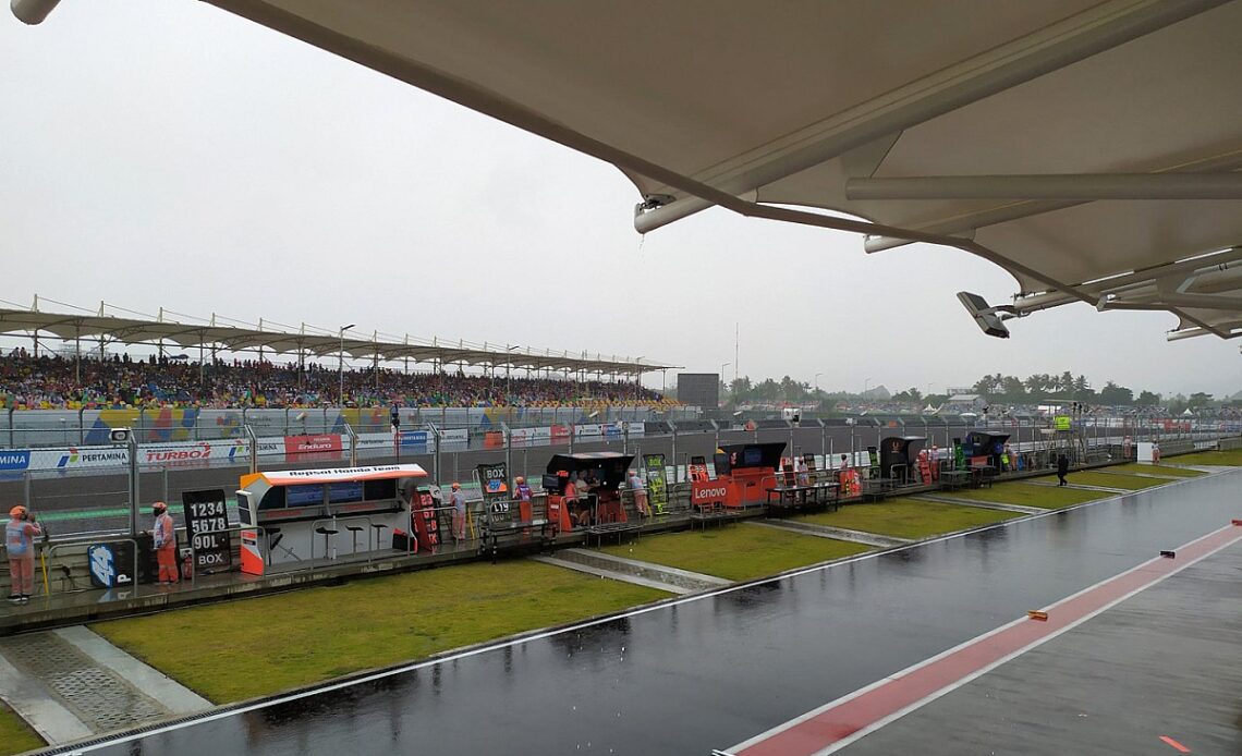 Indonesia MotoGP race start delayed due to torrential rain