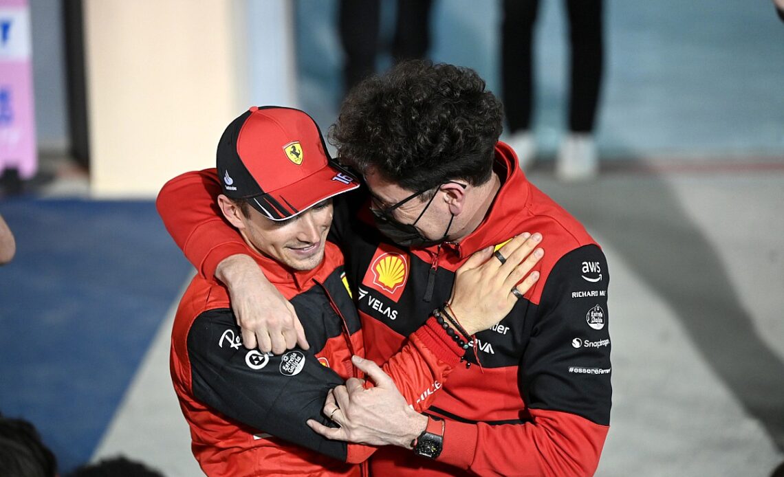 Leclerc joked with Ferrari pits about last lap engine problem