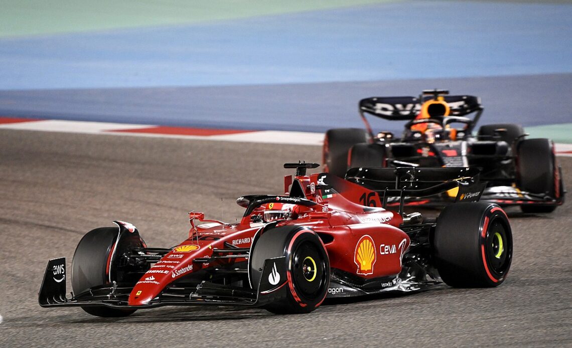 Leclerc leads Ferrari 1-2, Red Bull challenge implodes