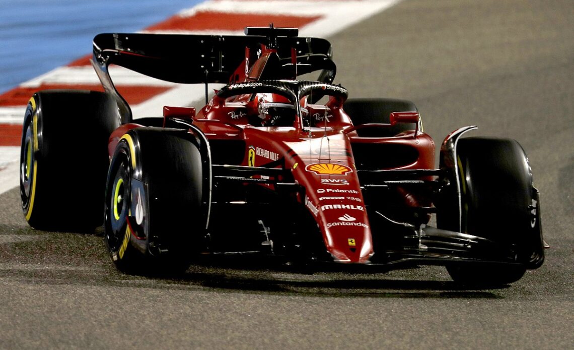 Leclerc leads Ferrari 1-2 as Verstappen retires