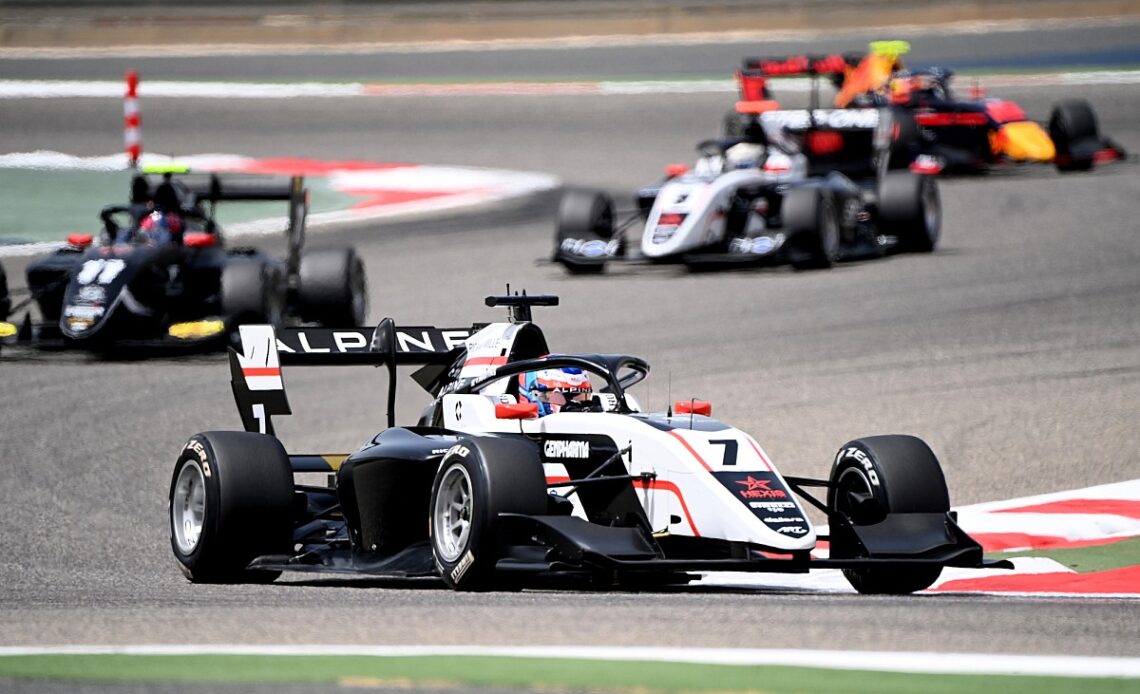 Martins takes feature race victory from charging Leclerc