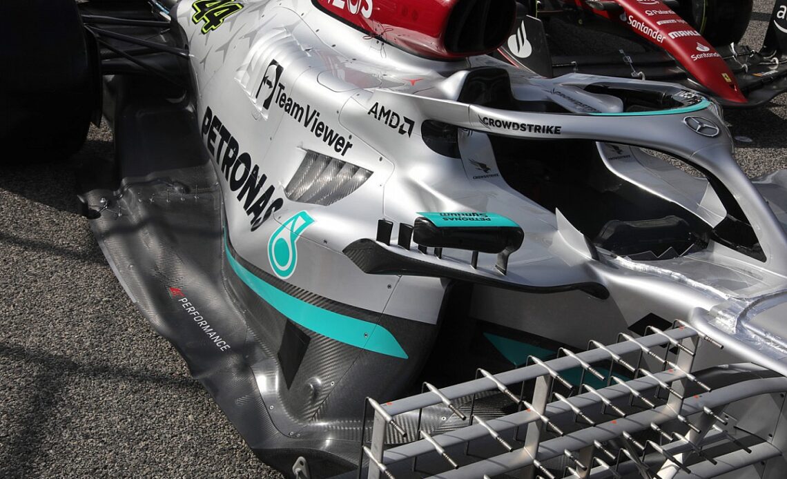 Mercedes unveils bold F1 sidepod design in Bahrain test