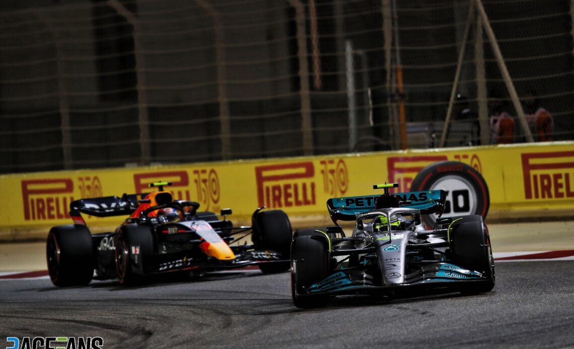 Lewis Hamilton, Mercedes, Bahrain International Circuit, 2022