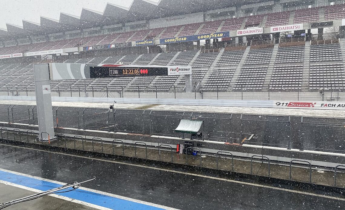 Snow cuts short opening day of Fuji Super Formula test