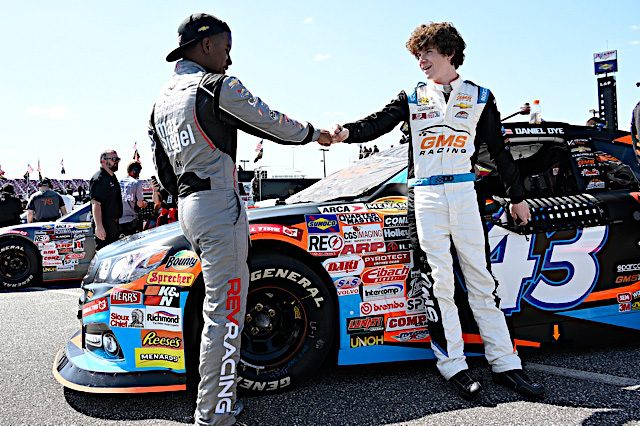 2022 ARCA Talladega Rajah Caruth and Daniel Dye (Credit: NKP)