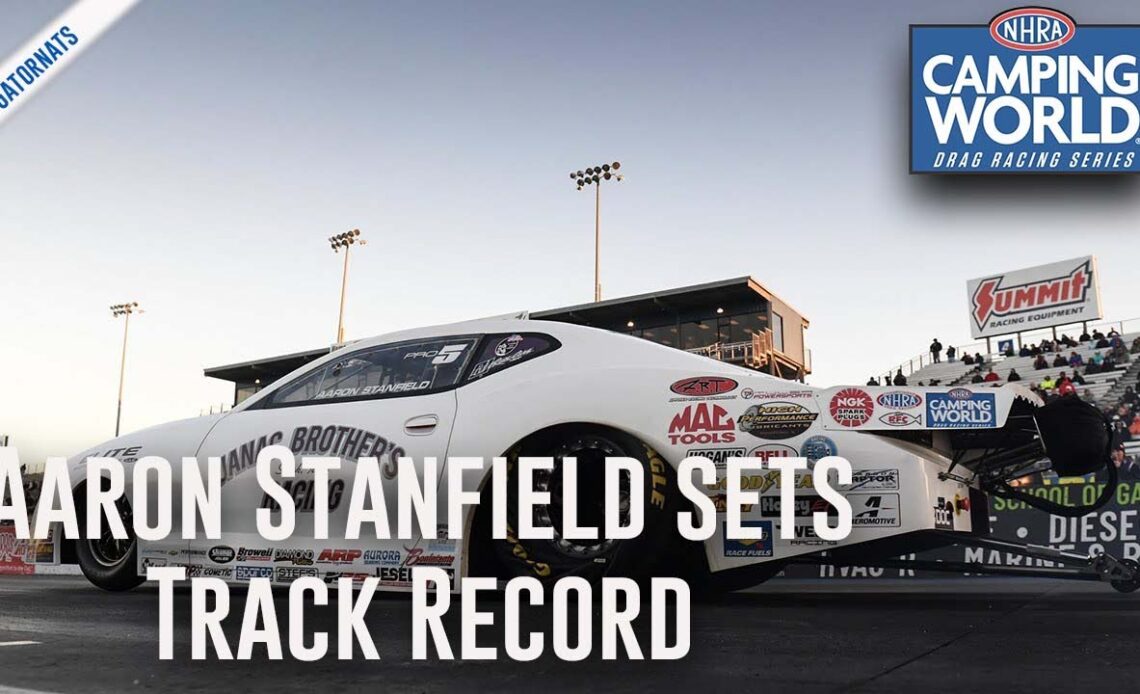 Aaron Stanfield sets new track record at Gainesville