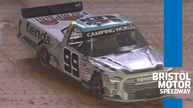 Ben Rhodes wins, spins through the dirt at Bristol