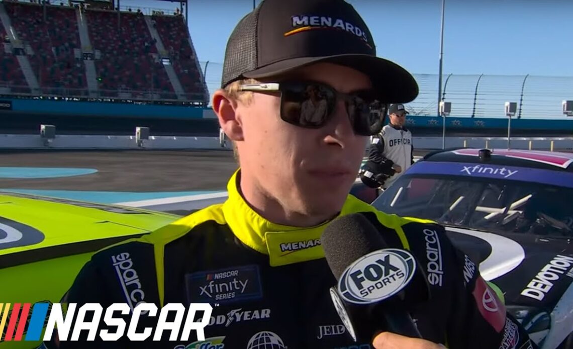 Brandon Jones reflects on a second place finish at Phoenix | NASCAR