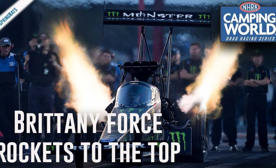 Brittany Force rockets to the top Friday in Houston