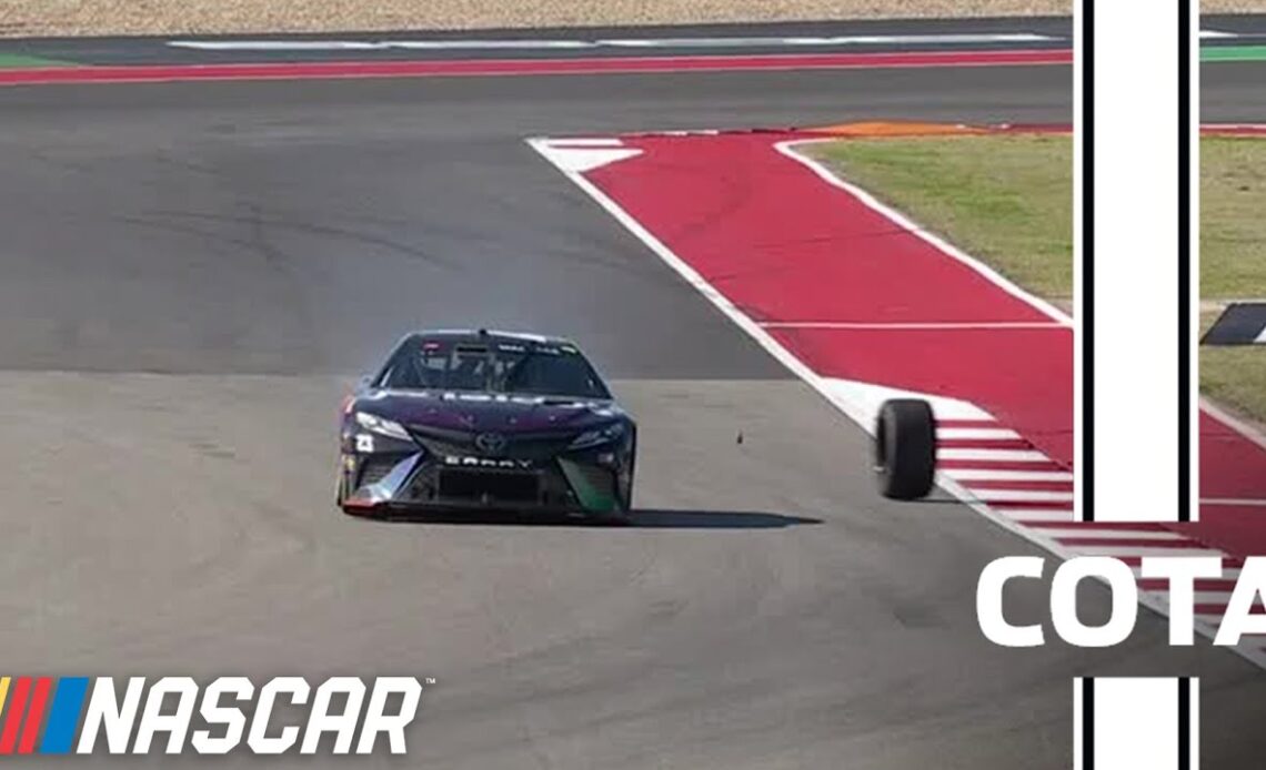 Bubba Wallace loses a wheel at COTA | NASCAR