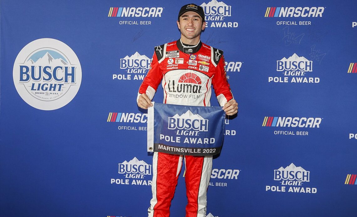 Chase Elliott rockets to NASCAR Cup pole in Martinsville