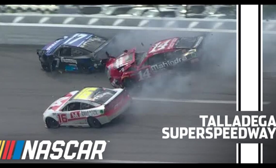 Daniel Hemric loses an engine, triggers a wreck early at Talladega | NASCAR
