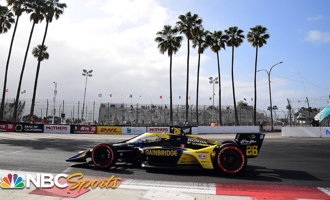 Defending Grand Prix of Long Beach winner Colton Herta overdoes it in Turn 9 | Motorsports on NBC