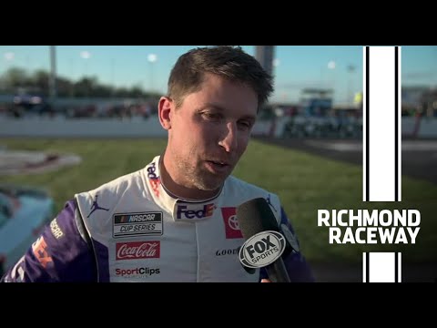 Denny Hamlin does it at home! Richmond winner reaction  | NASCAR