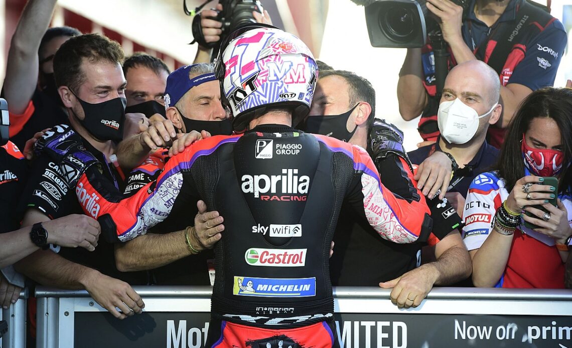 Espargaro “proud” of historic Aprilia MotoGP pole after “how far we’ve suffered”