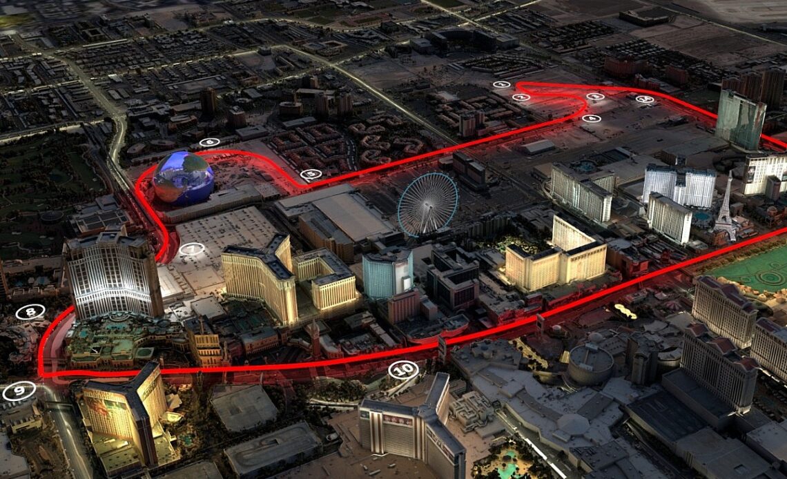 F1 Las Vegas GP circuit layout revealed in 360-degree video