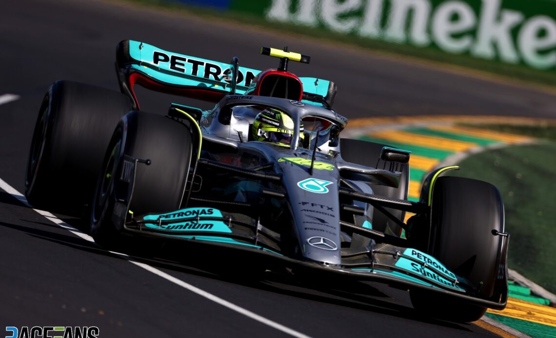 Lewis Hamilton, Mercedes, Albert Park, 2022