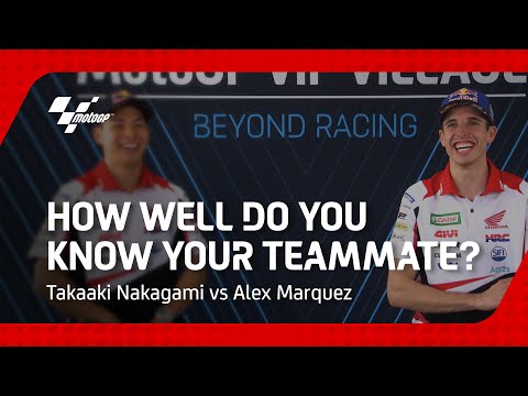 How well do you know your teammate? | Takaaki Nakagami vs Alex Marquez