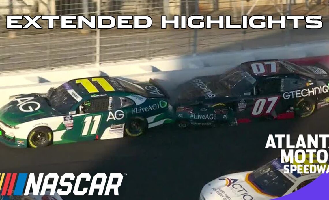 Late-race wrecks and overtime moves to win at Atlanta |  Xfinity Series Extended Highlights