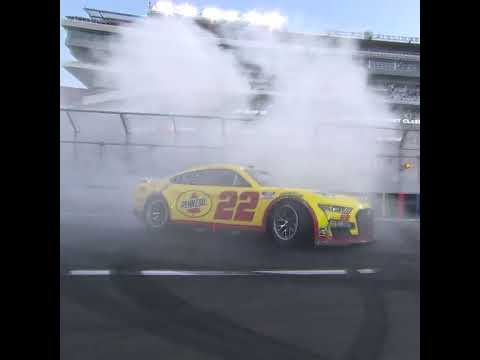 Logano burns it down after his Clash win | #shorts