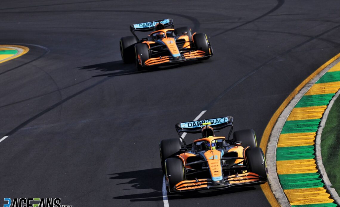 Lando Norris, McLaren, Albert Park, 2022