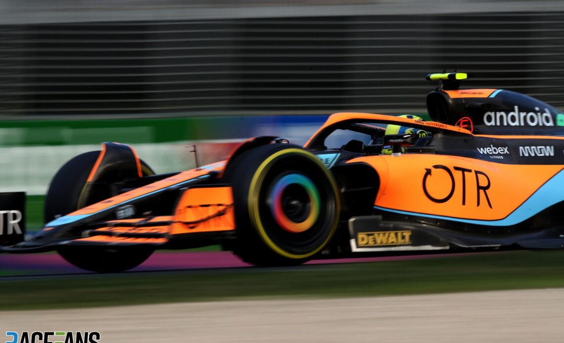 Lando Norris, McLaren, Albert Park, 2022