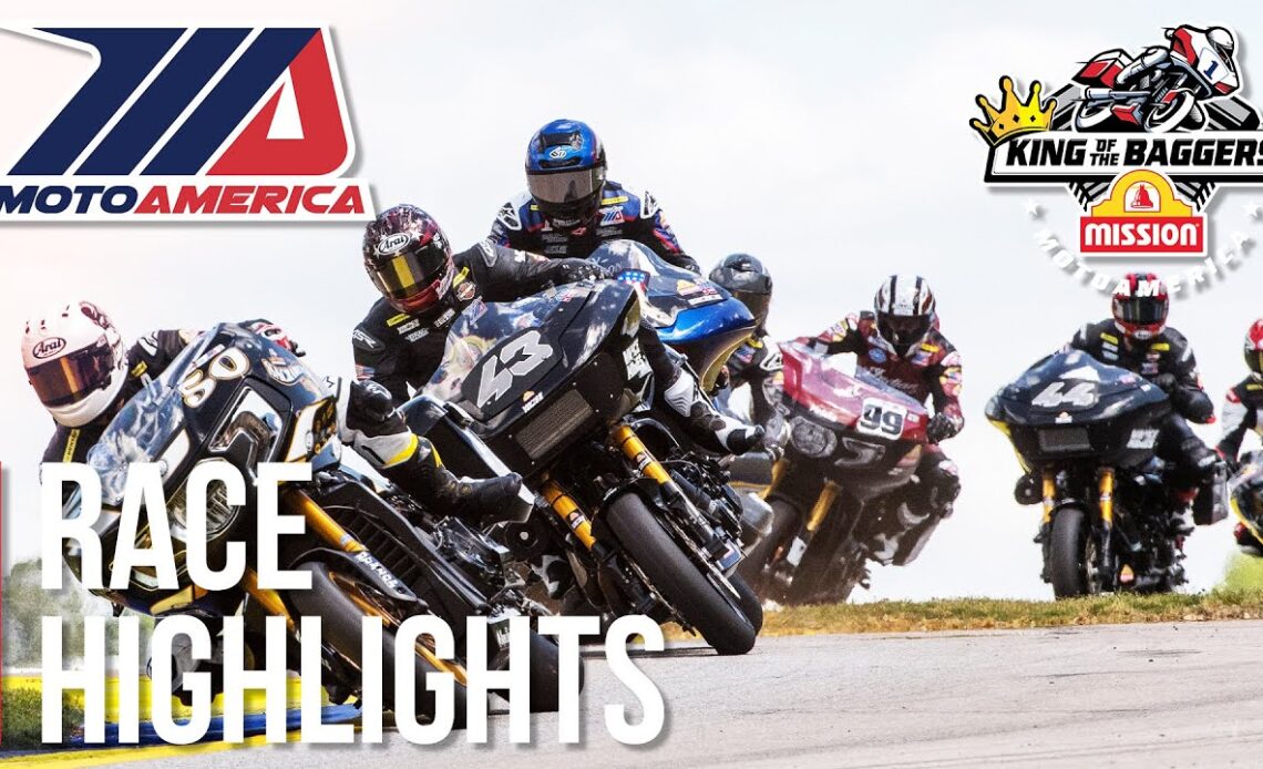 MotoAmerica Mission King of the Baggers Race Highlights at Road Atlanta 2022
