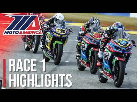 MotoAmerica SportbikeTrackGear Junior Cup Race 1 Highlights at Road Atlanta 2022