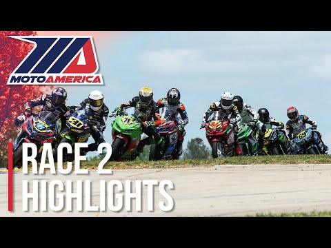 MotoAmerica SportbikeTrackGear Junior Cup Race 2 Highlights at Road Atlanta 2022 YT
